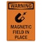 Signmission OSHA WARNING Sign, Magnetic Field In Place W/ Symbol, 14in X 10in Decal, 10" W, 14" L, Portrait OS-WS-D-1014-V-13320 - alternate 1